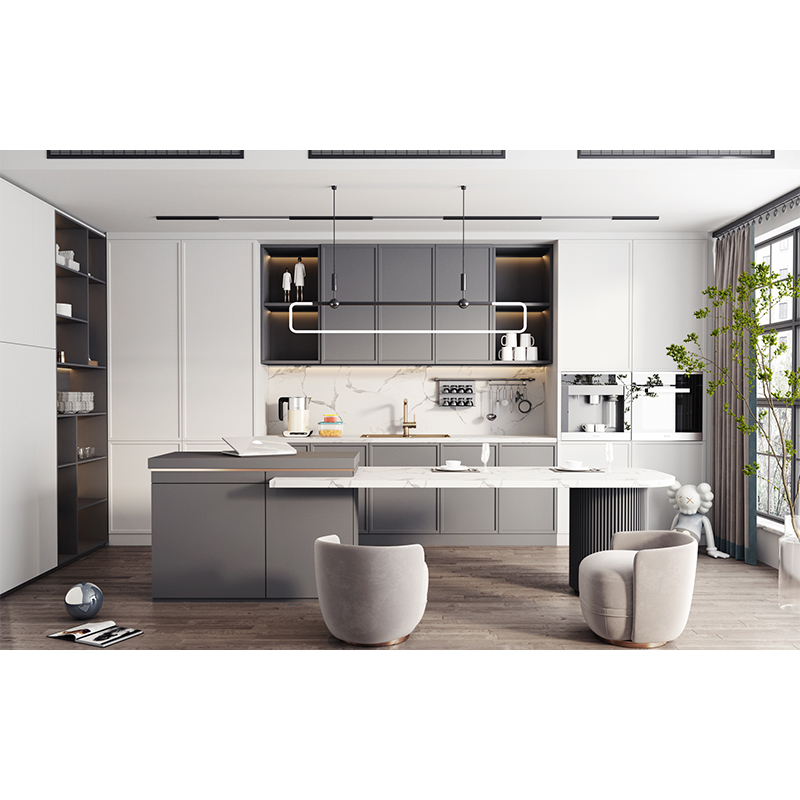Gray Stone Horizon Kitchen Cabinet