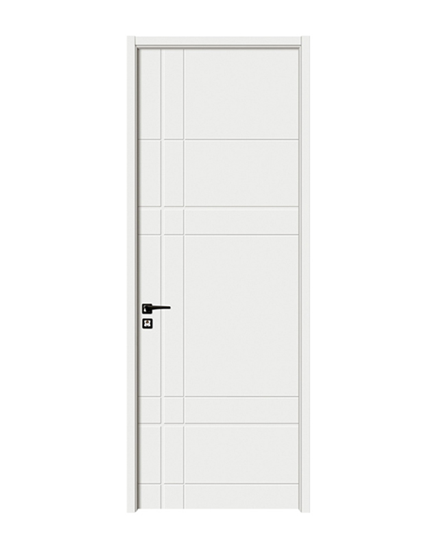 White Linear Horizon MDF Interior Door