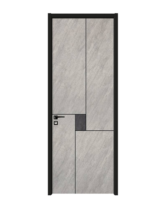 WQ-012 Gray Wood Symphony Melamine Laminated Door