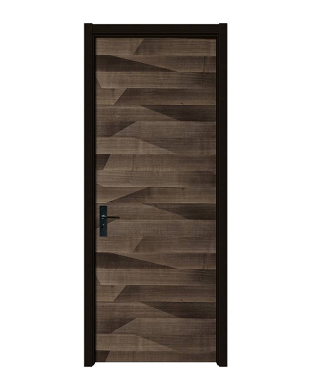 HBW-013 Geometric Grain Contrast PVC Interior Door