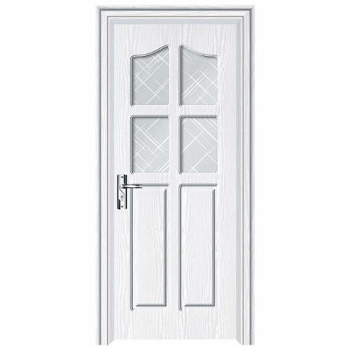 White PVC Frosted glass Door for Romania