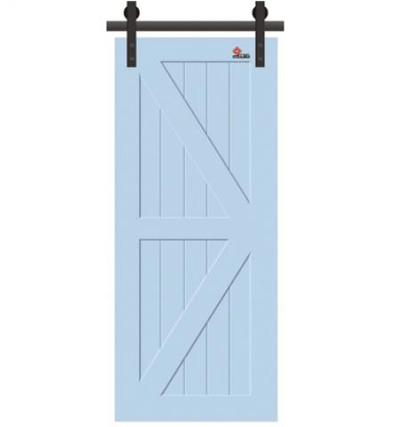 High quality painted interior barn door