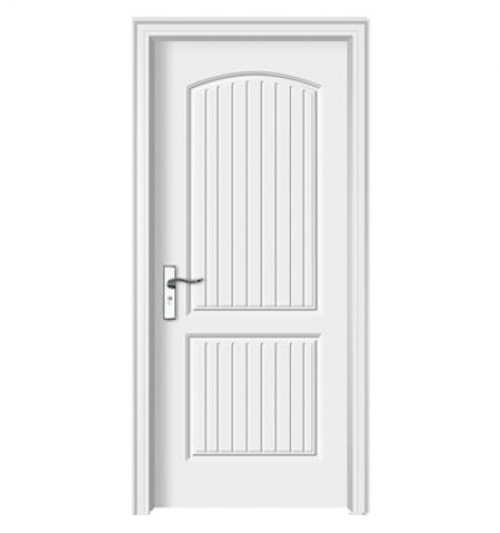 White laminated Internal Door Design for rooms