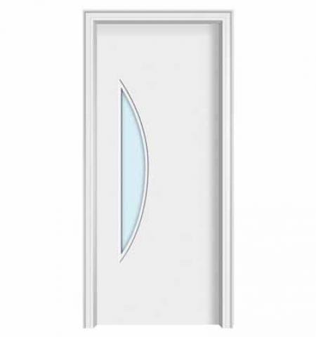 PVC coating Internal bedroom doors with glass