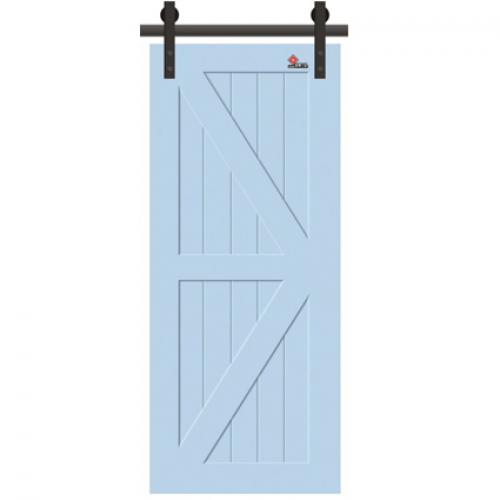 High quality painted interior barn door