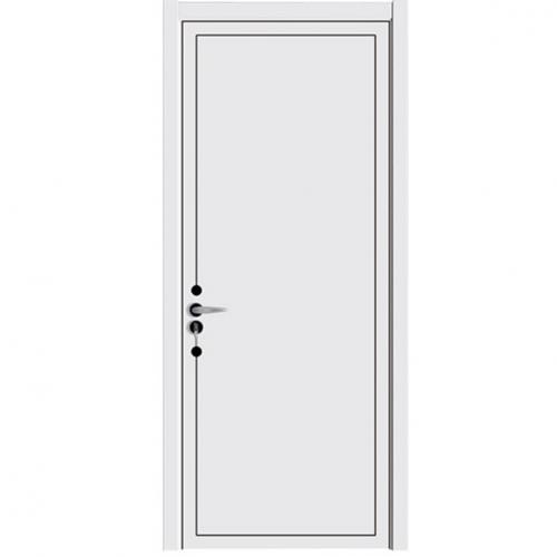 White Painted Wooden Door with decorative lines