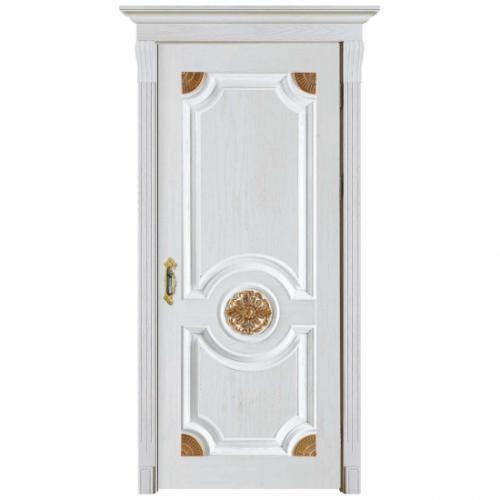 European Wooden Single Door Flower Design