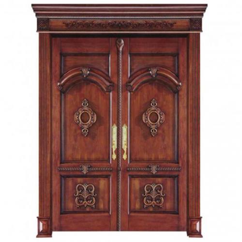 Elegant Solid Wood Exterior Doors for front