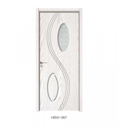 Latest design Interior MDF PVC glass Doors